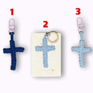 Macrame – Cross Key Chain Series Macrame – Cross Key Chain Series