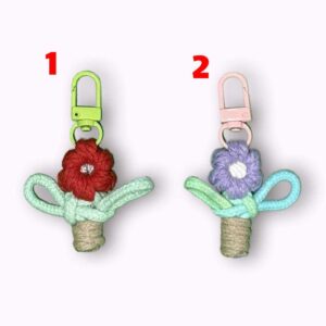 Macrame – Flower Key Chain Series